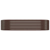 Vidaxl plantenbak 175x100x36 cm gegalvaniseerd staal bruin