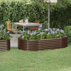Vidaxl plantenbak 175x100x36 cm gegalvaniseerd staal bruin
