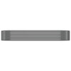 Casella di pianificazione Vidaxl 249x100x36 cm in polvere grigio rivestito