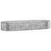 Jardinera vidaxx 249x100x36 cm acero galvanizado color plata
