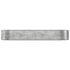 Jardinera vidaxx 249x100x36 cm acero galvanizado color plata