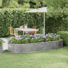 Jardinera vidaxx 249x100x36 cm acero galvanizado color plata