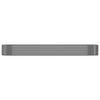 Vidaxx jardinera 322x100x36 cm acero galvanizado gris