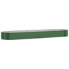 Vidaxx jardinera 396x100x36 cm acero galvanizado verde