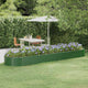 Vidaxx jardinera 396x100x36 cm acero galvanizado verde