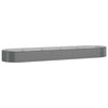 Fioriera Vidaxx 396x100x36 cm acciaio zincato grigio