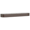 Vidaxx jardinera 396x100x36 cm acero galvanizado marrón