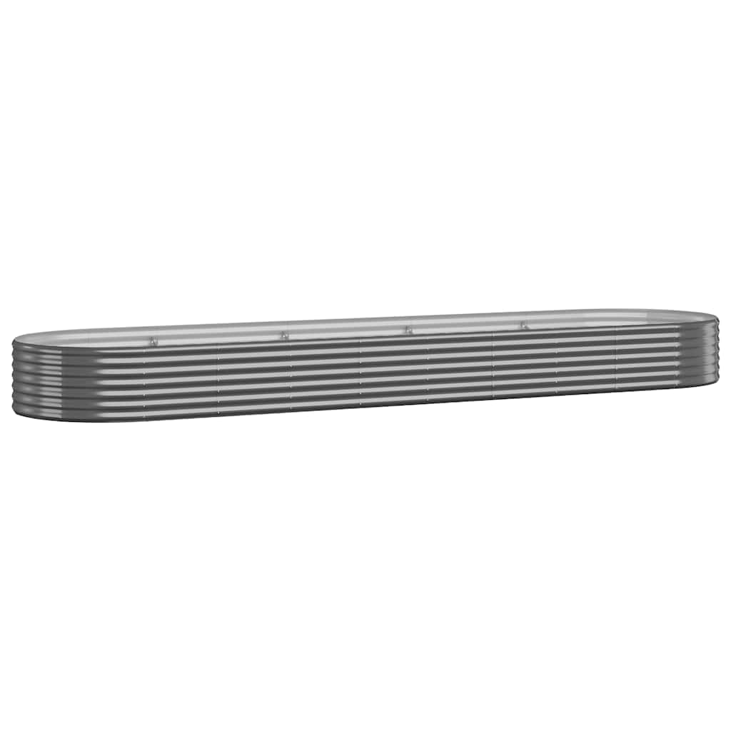 Jardinera vidaxx 396x100x36 cm acero galvanizado antracita