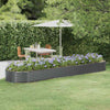 Jardinera vidaxx 396x100x36 cm acero galvanizado antracita