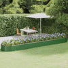 Fioriera Vidaxx 507x100x36 cm in acciaio zincato verde