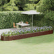 Vidaxl plantenbak 507x100x36 cm gegalvaniseerd staal bruin