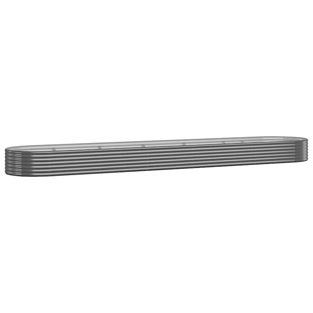 Fioriera Vidaxx 507x100x36 cm in acciaio zincato antracite