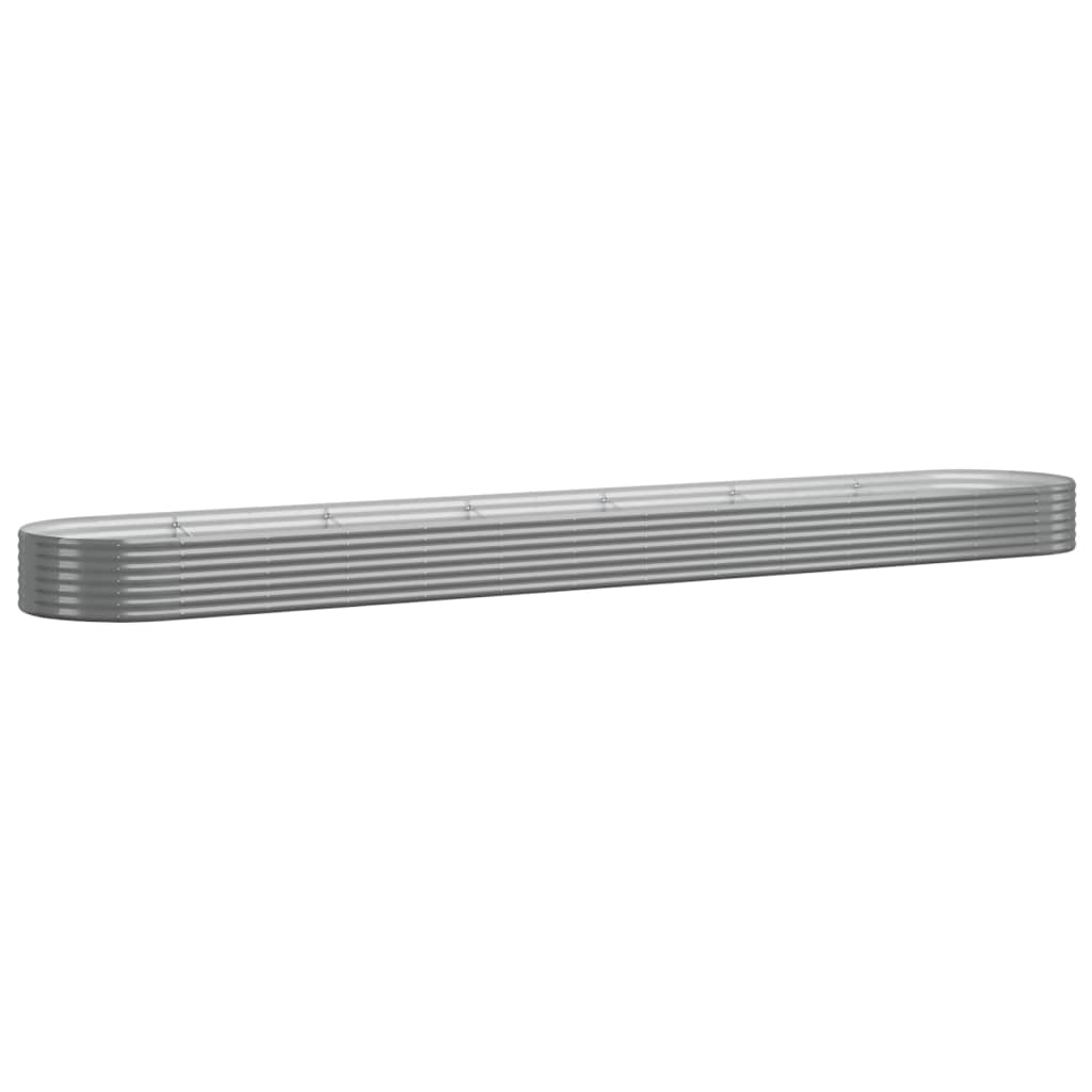 Vidaxx jardinera 544x100x36 cm acero galvanizado gris