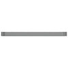 Vidaxl plantenbak 544x100x36 cm gegalvaniseerd staal grijs