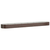 Casella di pianificazione Vidaxl 544x100x36 cm in polvere con bordo rivestito in acciaio