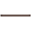 Casella di pianificazione Vidaxl 544x100x36 cm in polvere con bordo rivestito in acciaio