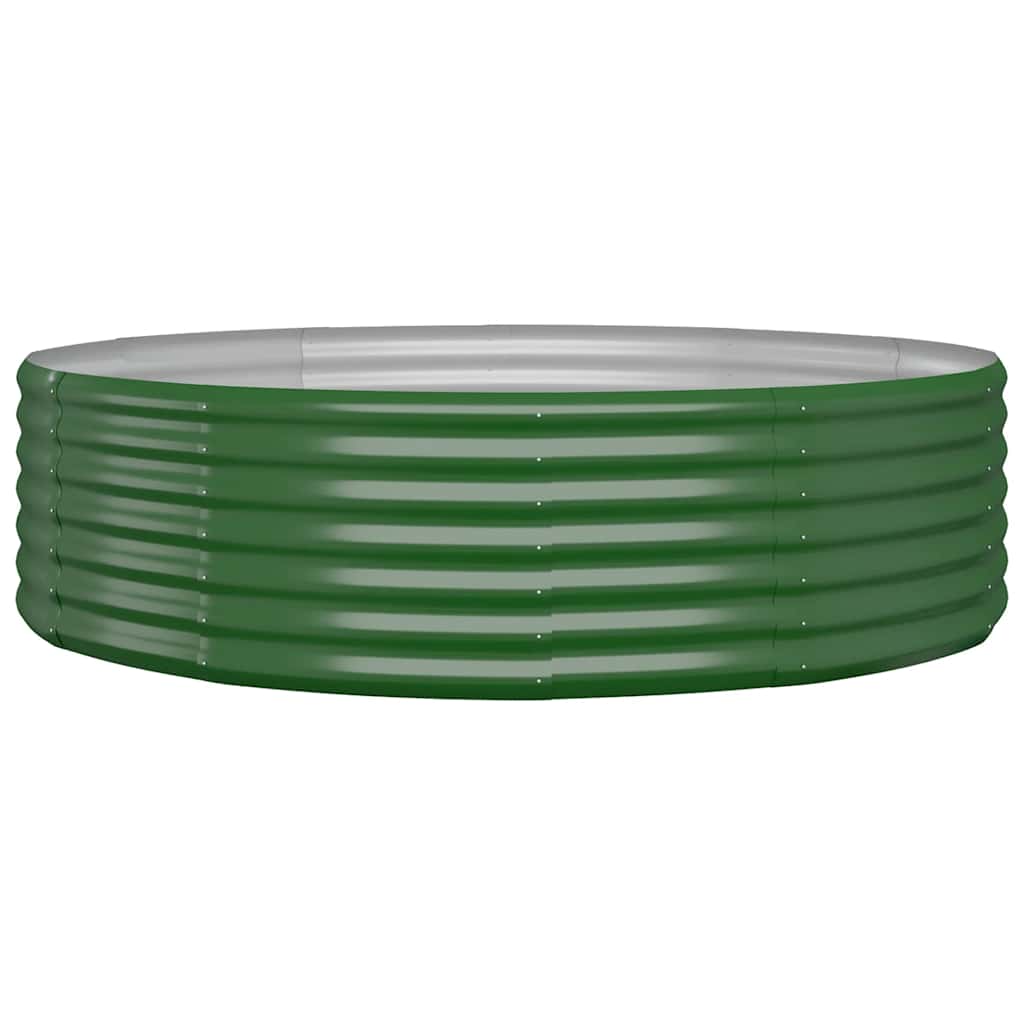Vidaxl plantenbak 140x140x36 cm gegalvaniseerd staal groen