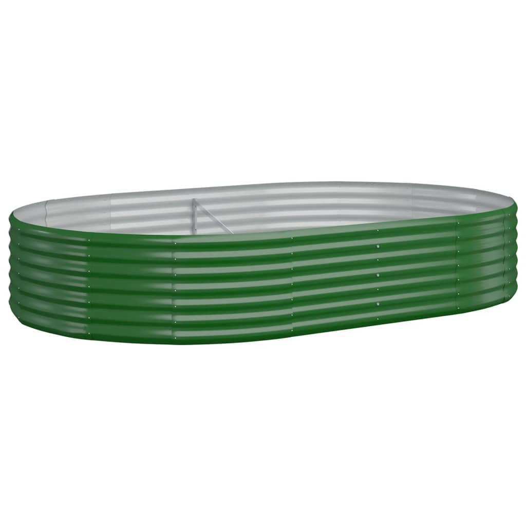 Fioriera Vidaxx 214x140x36 cm in acciaio zincato verde