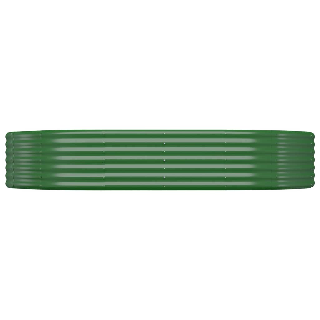 Fioriera Vidaxx 214x140x36 cm in acciaio zincato verde