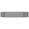 Vidaxx jardinera 214x140x36 cm acero galvanizado gris