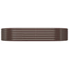 Vidaxl plantenbak 214x140x36 cm gegalvaniseerd staal bruin