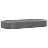 Vidaxx jardinera 296x140x36 cm acero galvanizado gris
