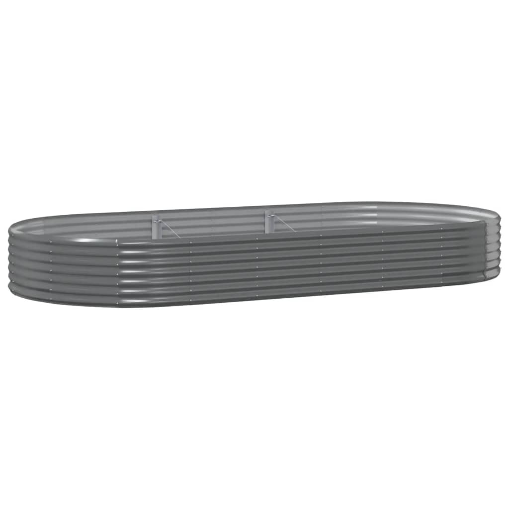 Fioriera Vidaxx 296x140x36 cm acciaio zincato grigio
