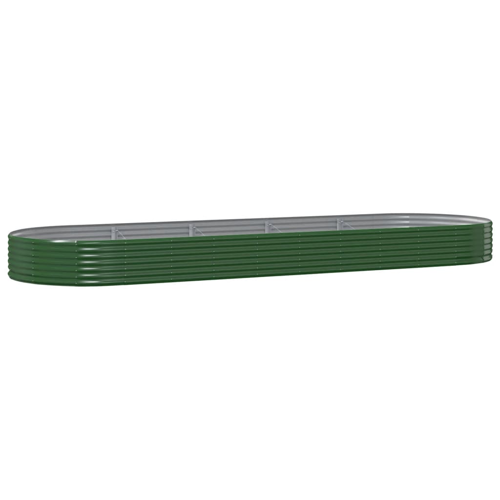 Fioriera Vidaxx 450x140x36 cm in acciaio zincato verde
