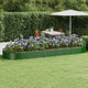 Vidaxx jardinera 450x140x36 cm acero galvanizado verde