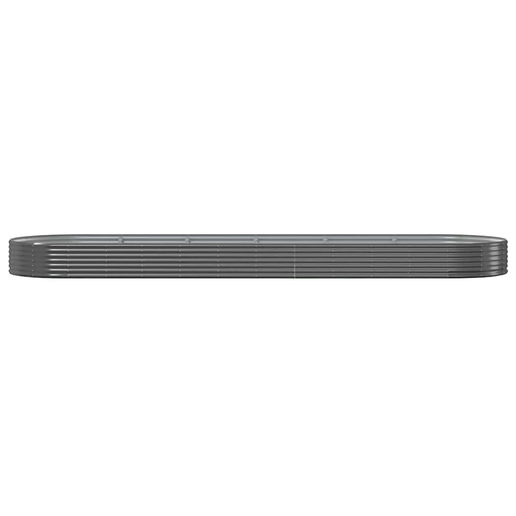 Fioriera Vidaxx 523x140x36 cm in acciaio zincato antracite