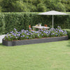 Fioriera Vidaxx 523x140x36 cm in acciaio zincato antracite