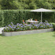 Vidaxl Sembradora 523x140x36 cm Polvo de acero cubierto de plata de color