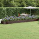 Vidaxx jardinera 600x140x36 cm acero galvanizado marrón