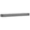 Casella di pianificazione Vidaxl 600x140x36 cm in polvere antracite in acciaio rivestito