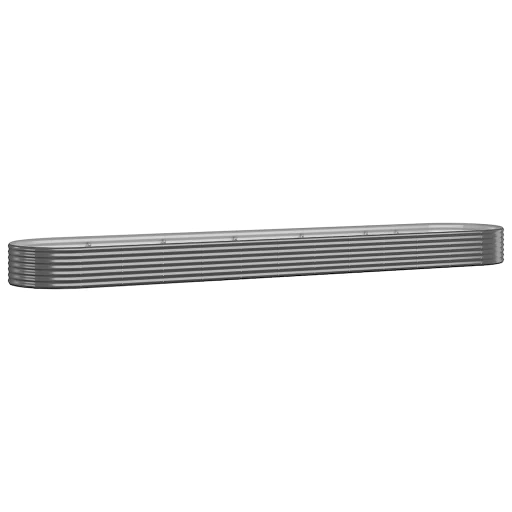 Vidaxl Planning Box 600x140x36 cm en polvo -acero recubierto de antracita