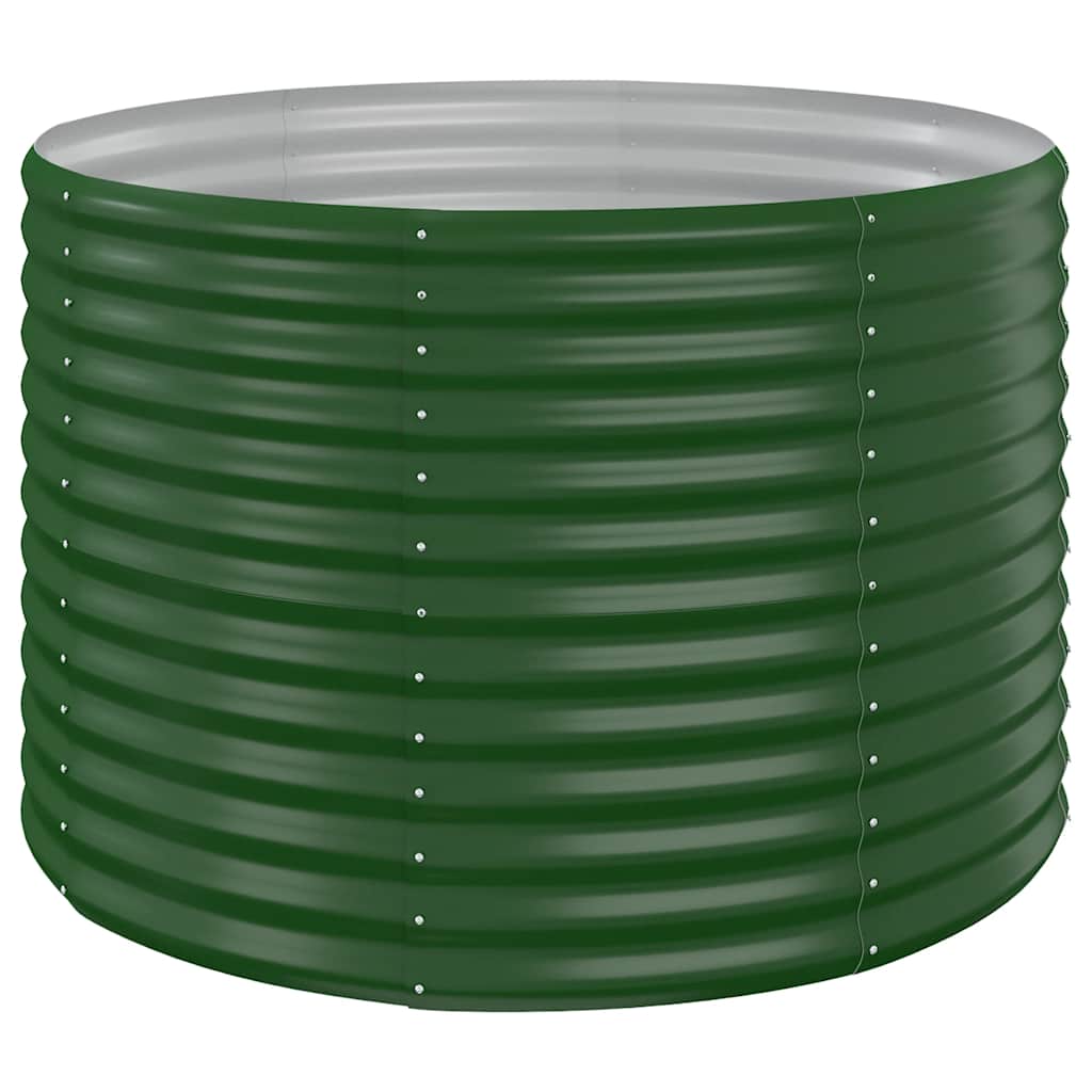 Vidaxx jardinera 100x100x68 cm acero galvanizado verde