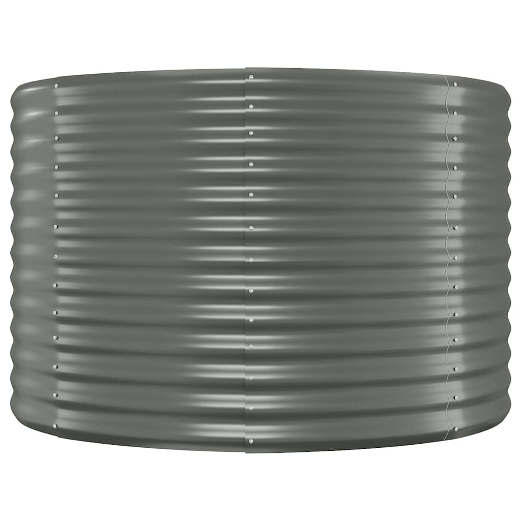 Fioriera Vidaxx 100x100x68 cm acciaio zincato grigio