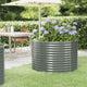 Vidaxx jardinera 100x100x68 cm acero galvanizado gris