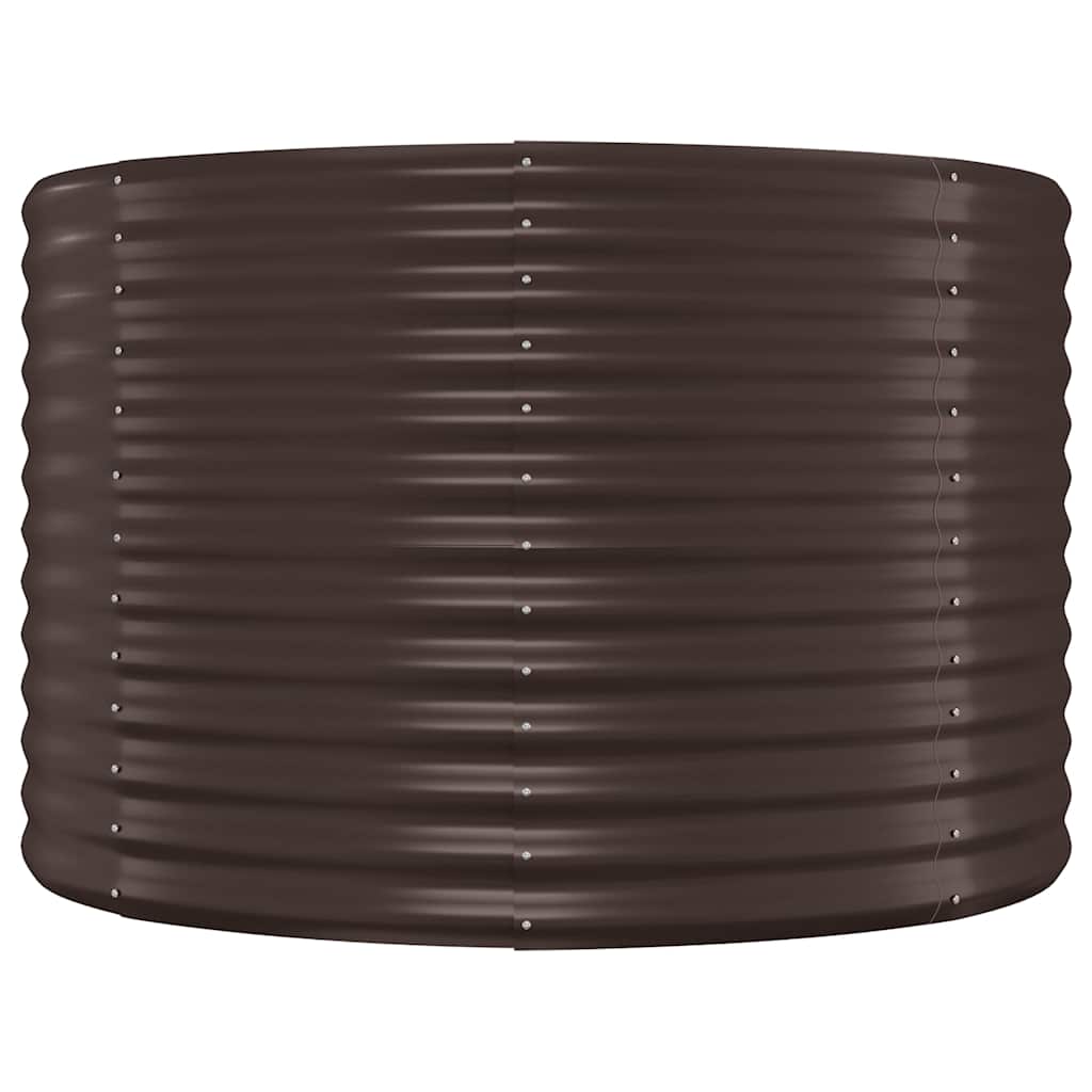 Vidaxl plantenbak 100x100x68 cm gegalvaniseerd staal bruin