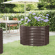 Vidaxl plantenbak 100x100x68 cm gegalvaniseerd staal bruin