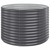 Jardinera vidaxx 100x100x68 cm acero galvanizado antracita