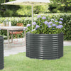 Jardinera vidaxx 100x100x68 cm acero galvanizado antracita