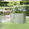 Vidaxl Planning Box 100x100x68 cm in polvere colorato in acciaio rivestito