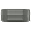 Vidaxl Planning Box 175x100x68 cm en polvo -acero recubierto gris