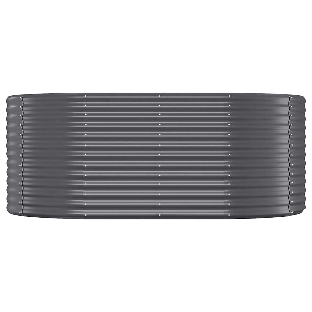 Vidaxl plantenbak 175x100x68 cm gegalvaniseerd staal antracietkleurig