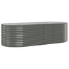 Casella di pianificazione Vidaxl 249x100x68 cm in polvere grigio rivestito
