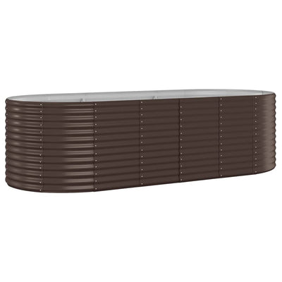 Casella di pianificazione Vidaxl 249x100x68 cm in polvere in acciaio rivestito
