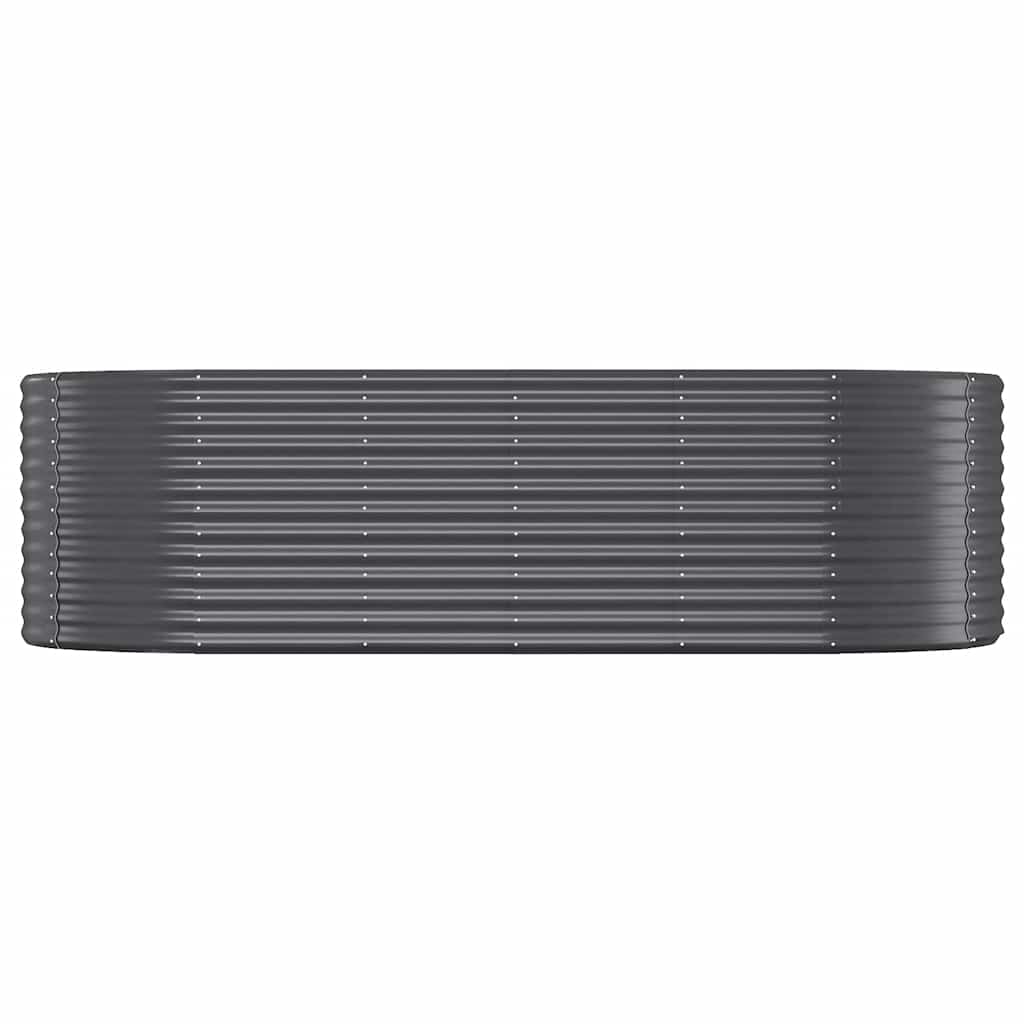 Vidaxl plantenbak 249x100x68 cm gegalvaniseerd staal antracietkleurig