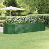 Vidaxl plantenbak 322x100x68 cm gegalvaniseerd staal groen
