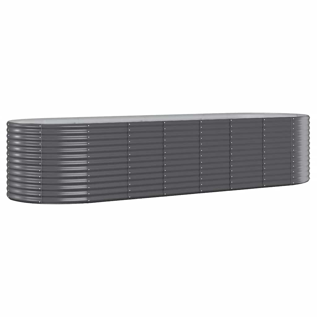 Fioriera Vidaxx 322x100x68 cm in acciaio zincato antracite